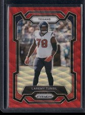 2023 Panini Prizm Laremy Tunsil Red Wave Prizm 039/149 #122 Houston Texans