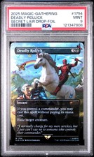 2025 MTG SECRET LAIR DROP FOIL #1754 DEADLY ROLLICK PSA 9