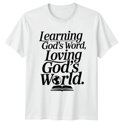 Gottes Wort lernen Götter lieben T-Shirt Sonntag Schule christlich Geschenk für Ihn