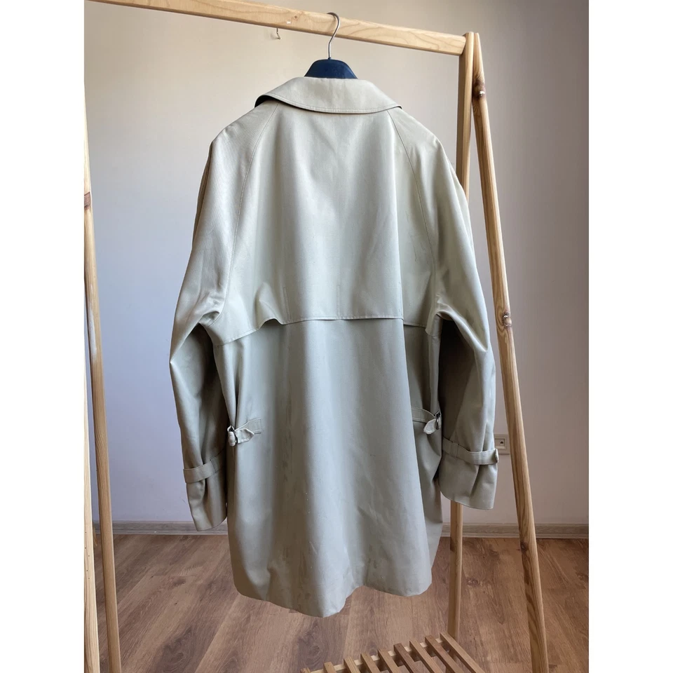 Trench coat Aquascutum vintage anni 80 90 Raglan Mac taglia UK 42 - Immagine 2 di 4