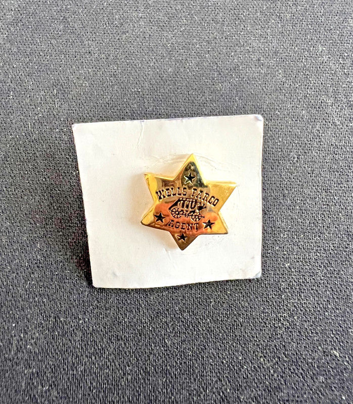 Wells Fargo Agent Badge Lapel Pin--Lot of 2--Historic Memorabilia