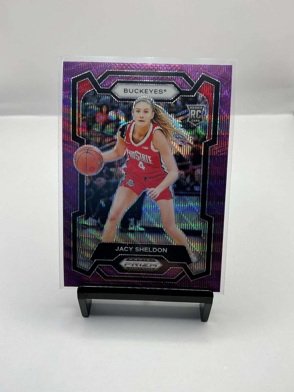 2024-25 Panini Prizm Draft Picks - Jacy Sheldon #45 Purple Wave Prizm (RC)