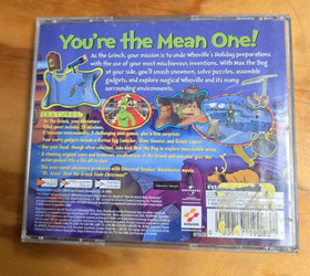 The Grinch (Sega Dreamcast, 2000) Cover art and manual.