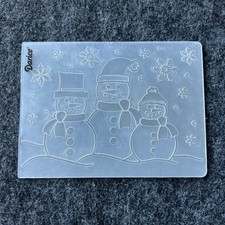 Snowman Family Embossing Folder Darice Christmas Winter