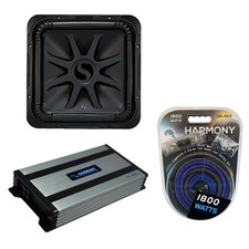 Kicker L7S15 Car Solo-Baric 15 Subwoofer Cuadrado L7 Sub 44L7S154 y HA-A800.1