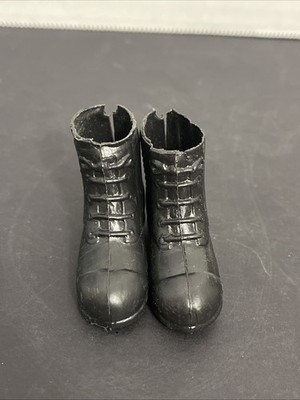 Vintage GI Joe 1964 Short Black Boots Open Back Ski Patrol Or Deep Sea Diver