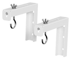 Universal Projector Screen Ceiling Mount L-Brackets, 6-inch 6 Inch White