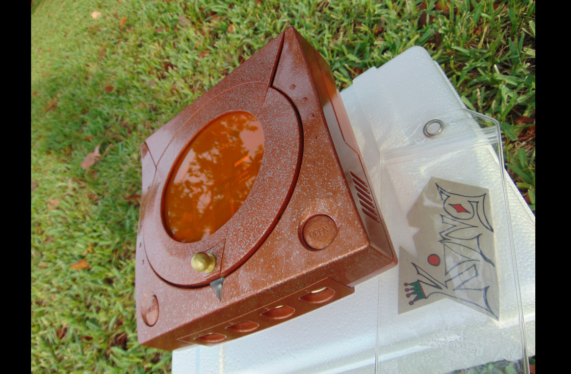 💙 SEGA Dreamcast HKT-3020 Home Console  💥 ORANGE 💥  Custom🌟WINDOW EDITION✨