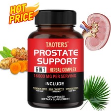 Saw Palmetto Supplement Capsules   Supports Prostate and Urinary Tract Health