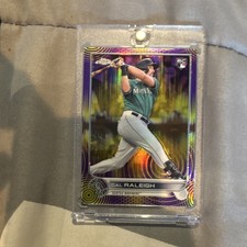 Topps Chrome 2021 Cal Raleigh RC Rookie #149 Seattle Mariners Baseball Card. rookie card picture