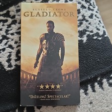 Gladiator VHS 2000 R NTSC Full Screen CC DreamWorks Ridley Scott Russell Crowe