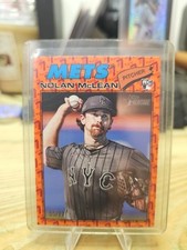 2026 Topps Heritage Nolan McLean RC #150 Heritage Orange Parallel 55/77 NY Mets