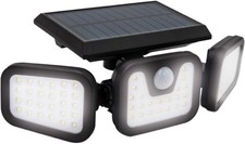 Triple Solar Security Light 74 LED 600LM Motion Sensor 7.5m 100m&sup2; IP65
