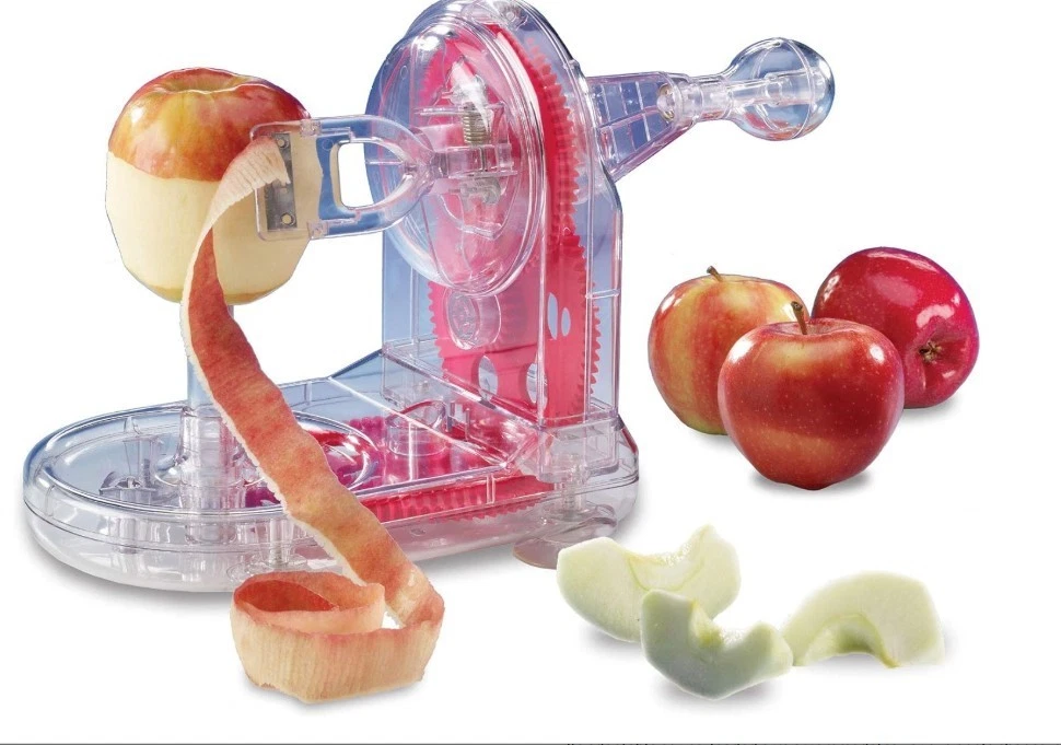 Starfrit Apple Peeler - Easily Peels All Types of Apples - Spring Loaded Arm ...