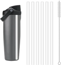 6Pcs Straw Replacements for Owala Freesip Sway 30Oz, Plastic Straws Reusable wit