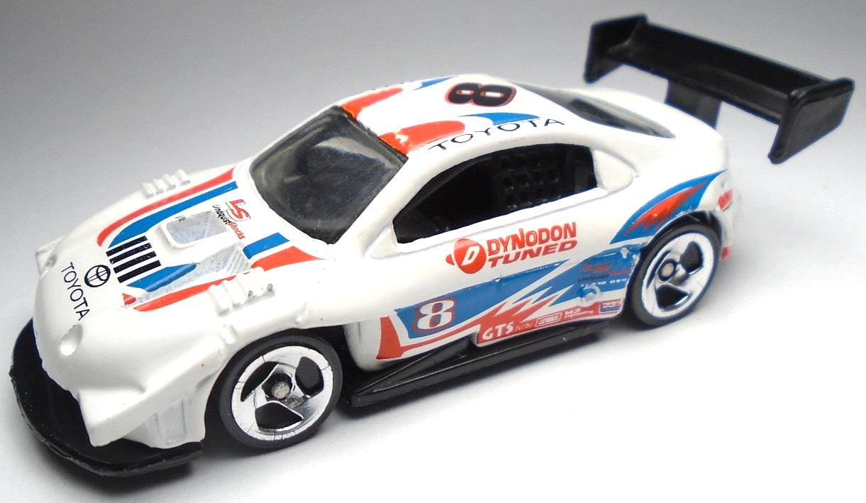 2000 HOT WHEELS TOYOTA PIKES PEAK CELICA #8 WHITE DIECAST 3 1/8" RACE CAR BLACK