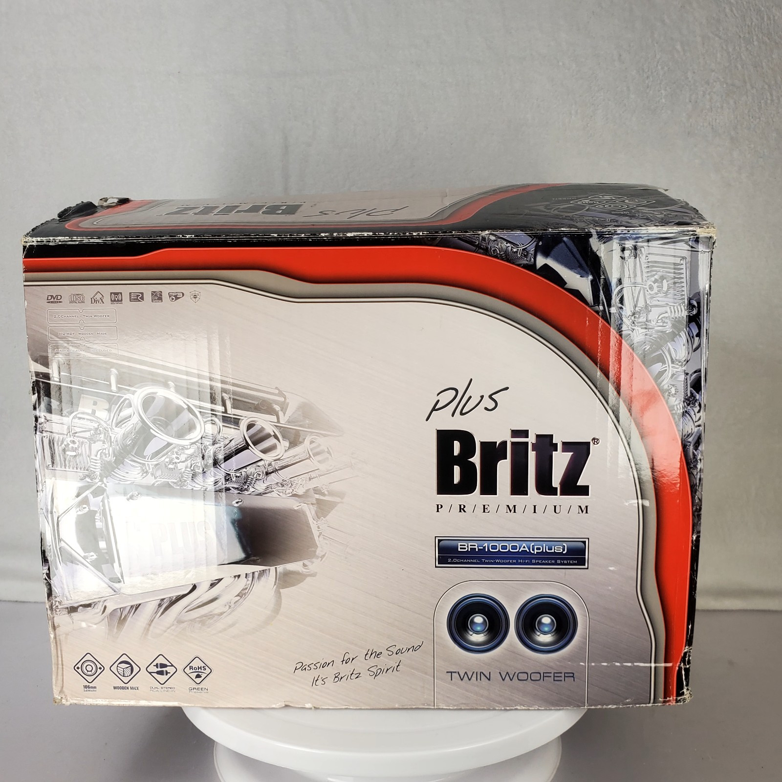 Britz BR-1000A(Plus) 2 Channel Twin Woofer Hi-Fi Bookshelf Speaker