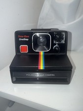 Vintage Polaroid Time-Zero OneStep SX-70 Land camera Black Rainbow Untested