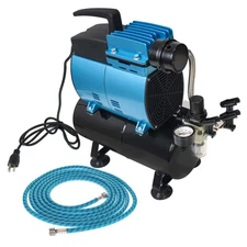 Master Airbrush Super Powerful 3/5 HP Air Compressor, Storage Tank Airflow 48L/M