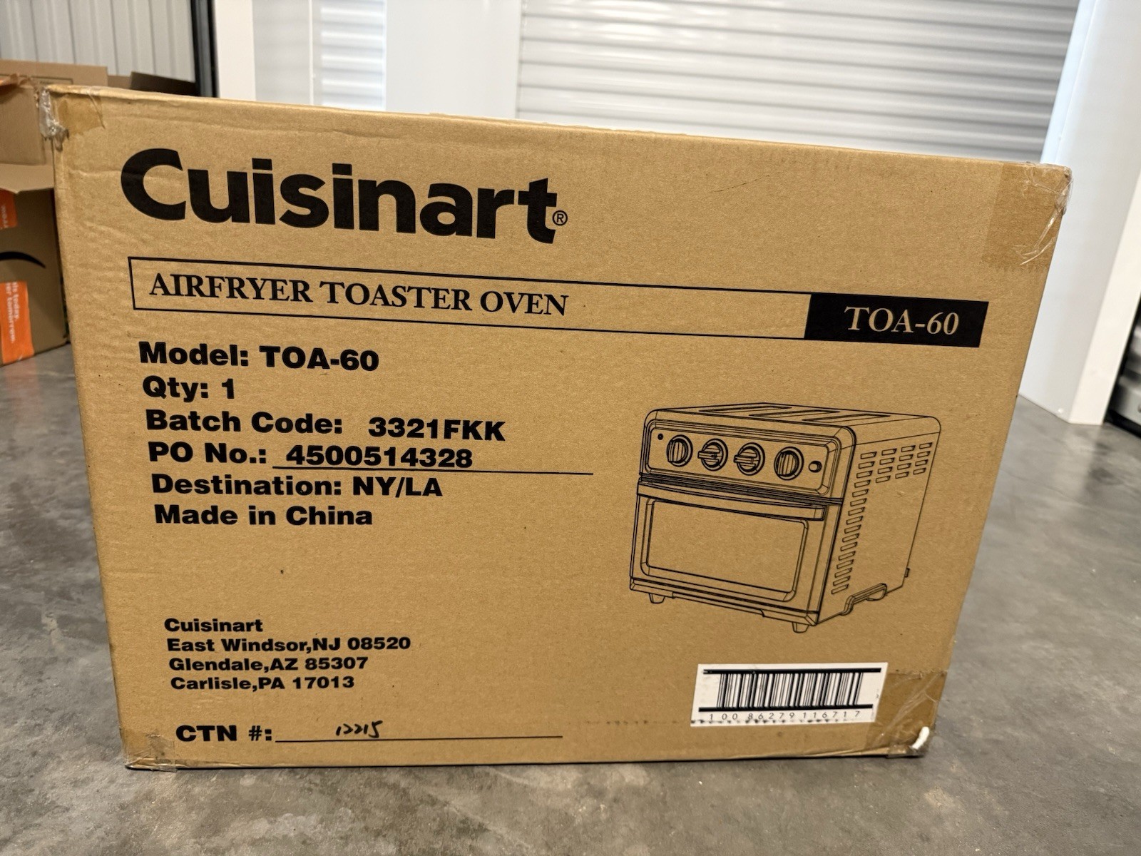 Cuisinart TOA-60 Stainless Steel Air Fryer Toaster Oven Brand New