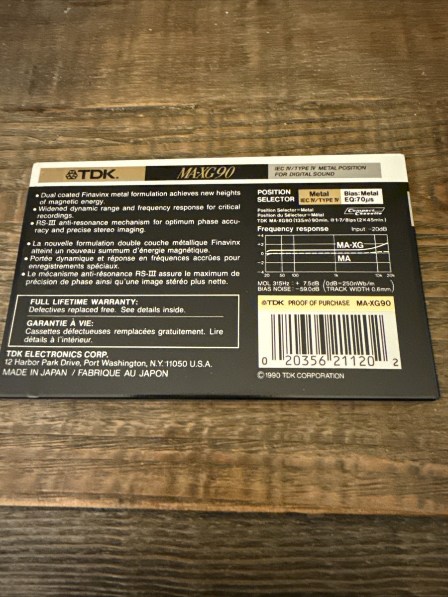 TDK MA-XG Blank Cassette for sale online | eBay TDK MA-XG Blank Cassette for sale online | eBay