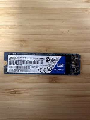 Western Digital WD Blue 250GB 3D NAND SATA M.2 2280 Internal SSD WDS250G2B0B