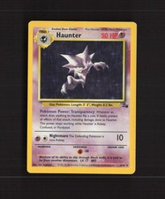 Haunter 6/62 WOTC Fossil Set Holo Carta Pokemon Rara MP