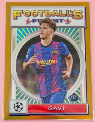 21/22 Topps Finest Flashback UCC Gavi RC FC Barcelona 44/50 Gold #25