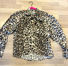 MRS & HUGS Schluppenbluse Leopardenmuster Lan...