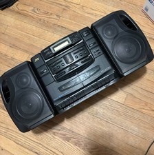 TESTED 100 JVC PC-XC30 Boom Box 6-CD Changer AM/FM Radio Dual Cassette Portable