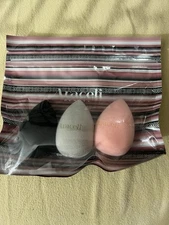 Araceli Beauty 3 Pack Bella Makeup Sponge Set of Black Gray Pink - NEW SEALED