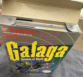 Galaga Demons of Death NES Complete In Box CIB Bandai Nintendo