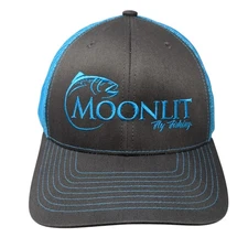 Moonlit Fly Fishing Snapback Trucker Hat Multicolor One Size Mesh Back