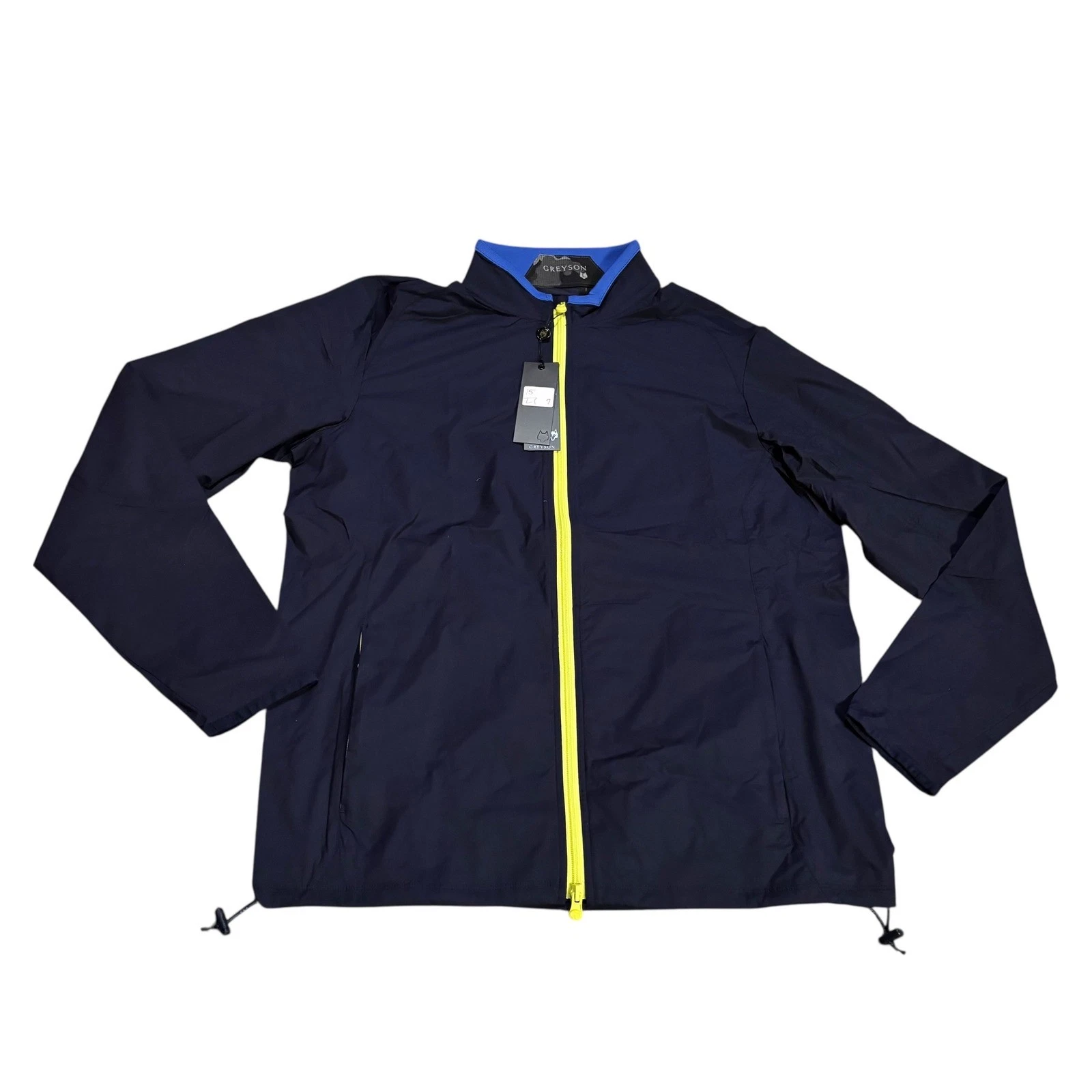 Greyson Trailwolf Jacket MFA22068 Maltese Blue Neon Zip Mens Large NEW
