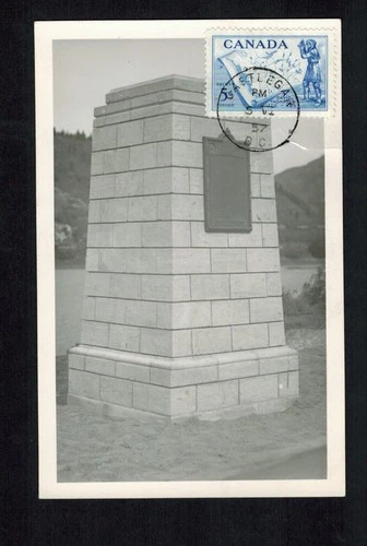 Canada #370, 1957 5¢ David Thompson, unknown Postcard