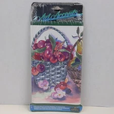 Art Accents Retro 80s Fruit Basket Wallpaper Border Cherries Pears 9in x 5yd 