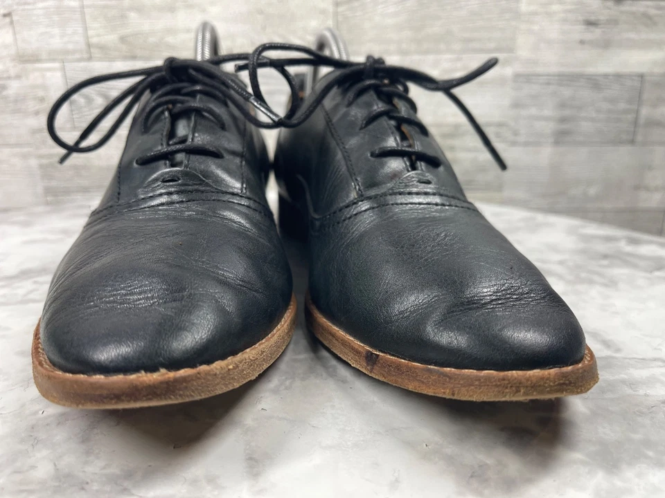 Frye Dress Oxford Women 9.5M Grace CVO Shoes Black Leather Comfort Derby Work - Image 4 of 4