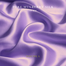 Lavender 100 Pure Mulberry Silk Fabric by the Yard 44" width 19 mm 6A Grade