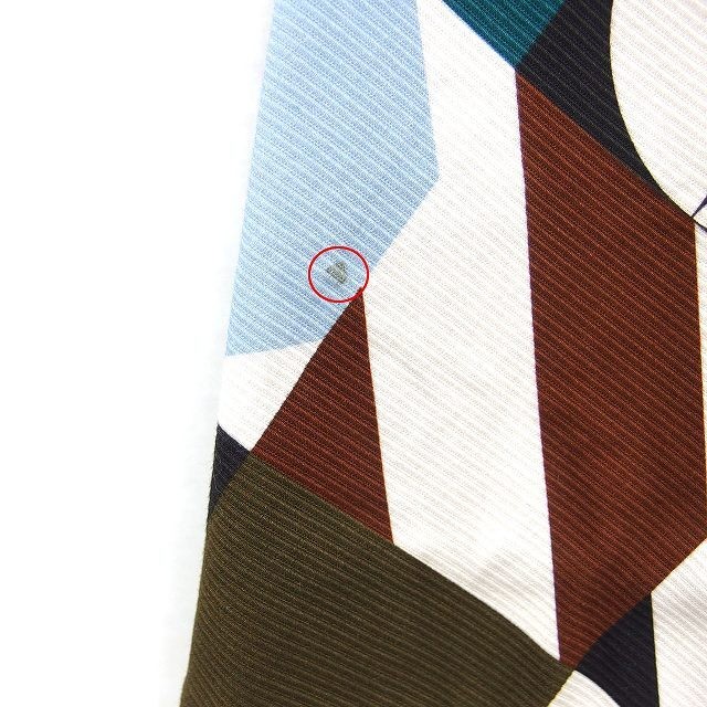 MSGM Geometric Pattern Flare Mini Skirt Patchwork… - image 4