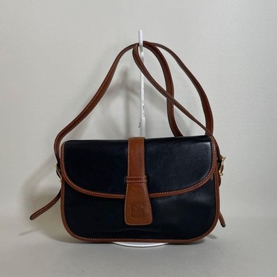 2512 103 Celine Shoulder Bag Black x Brown Triomphe From Japan
