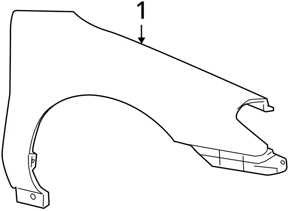 Ford FENDER ASM FRONT YF4Z16006BA NEW OEM YF4Z16006BA - Image 3 of 3