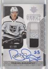 2019-20 Ultimate Collection Debut Threads 82/99 Tobias Bjornfot Patch Auto 5d9