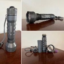 Modded Vintage M6 Guardian Surefire Flashlight 26500x2 Extension+PVC Tube