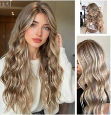 100 Human Hair 13x4 Lace Front Wig Highlight Blonde Body Wave Wigs For Women