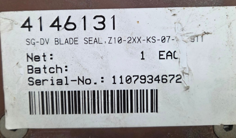 New Replacement Blade Seal for Vortex Valve Z10 Diverter pn Z10-2XX-KS ...