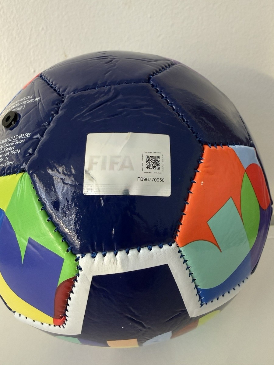 FIFA World Cup 2026 Official Mosaic Soccer Ball Size 1 Mini Blue