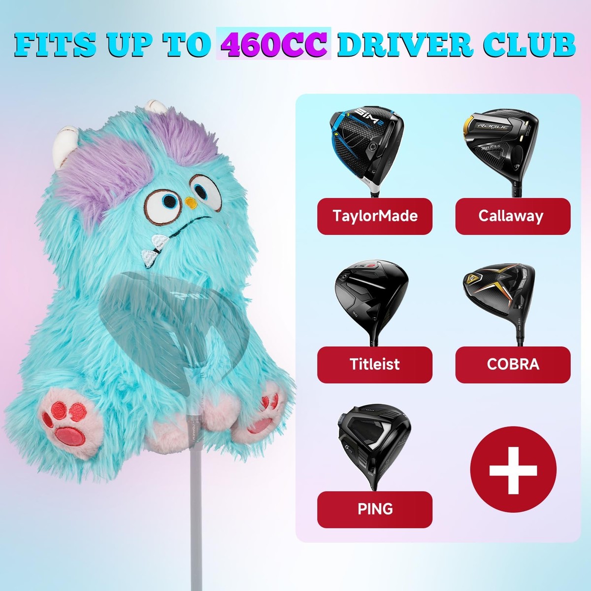 LZFAN Golf Club Covers for Woods and Drivers Funny Driver