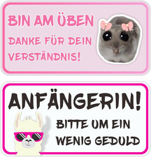 Autoaufkleber Fahranfänger Set 2er magnetisch reflektierend wetterfest Geschenk