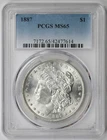 1887 Morgan Dollar Silver $1 MS 65 PCGS