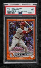 2022 Topps Chrome Orange Wave Refractor 16/25 Lars Nootbaar #19 PSA 9 MINT 0g6d
